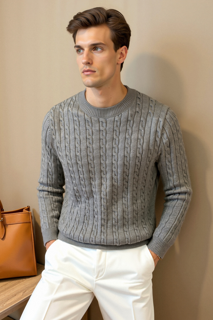 Pull en Maille Classique Élégant et Confortable