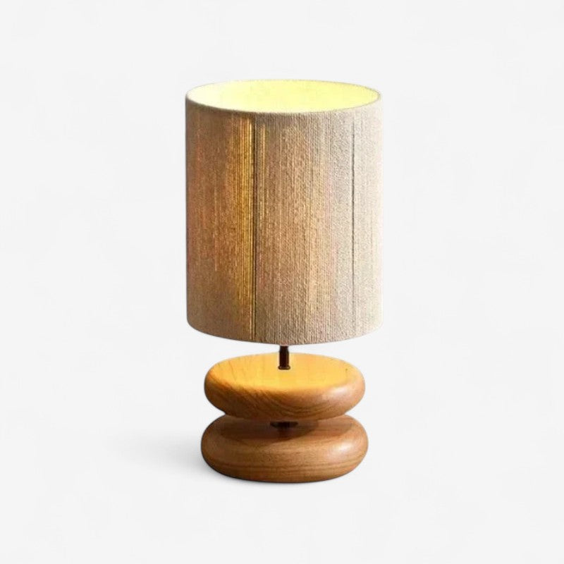 Lampe de Bureau LED en Bois Moderne
