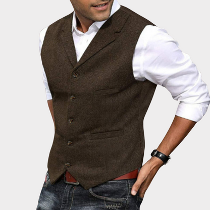Gilet Homme Gris Anthracite Décontracté