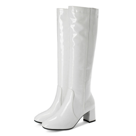 Bottes Cuir Noir Élégantes pour Femme