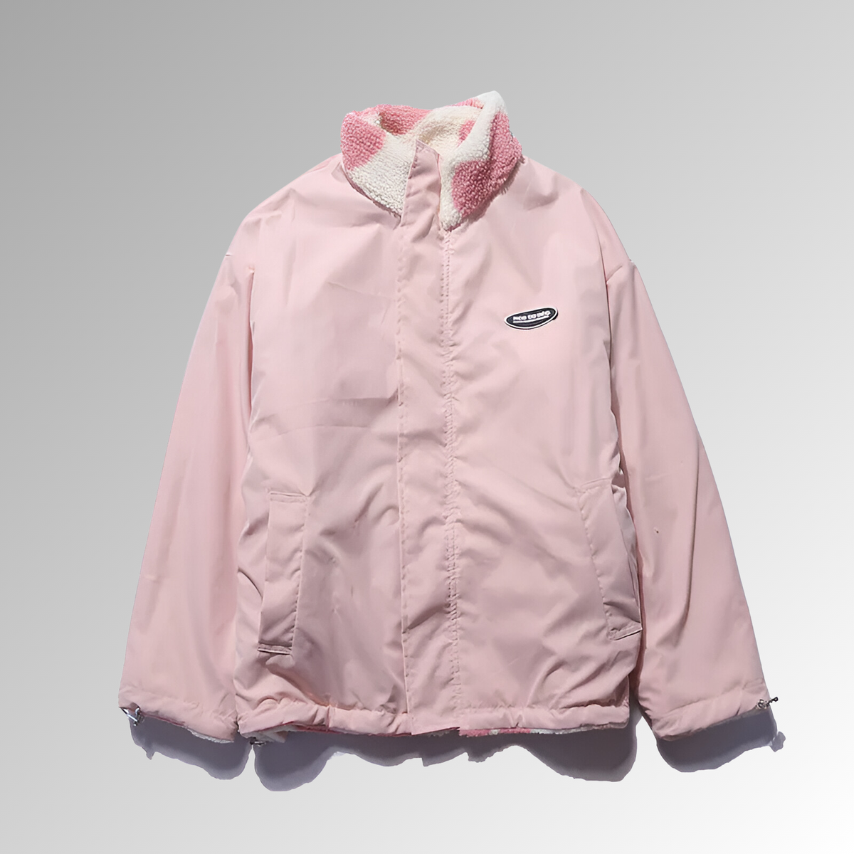 Manteau Peluche Double Face Coupe Confortable