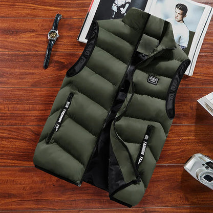 Gilet Homme Sans Manches Isolant et Chauffant