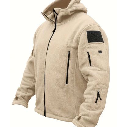 Veste Homme Hivernale Réversible avec Capuche et Éclair