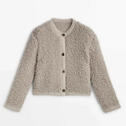 Cardigan Peluche Doux et Féminin pour Femme