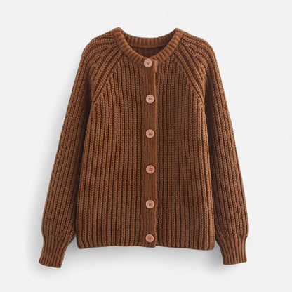 Gilet femme gris foncé épais confortable en maille