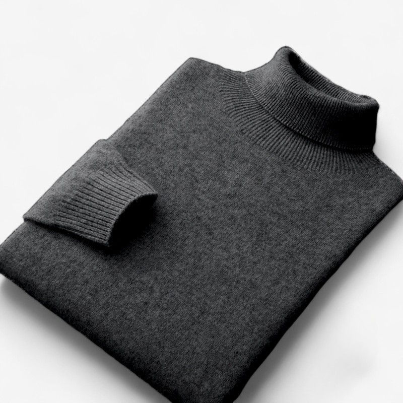 Pull Col Roulé Slim Fit Élégant pour Homme