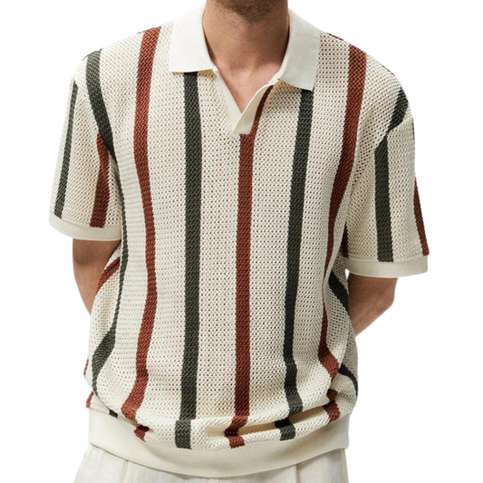 Chemise Polos Rayée Homme Confortable et Élégante - BerlinGlamour