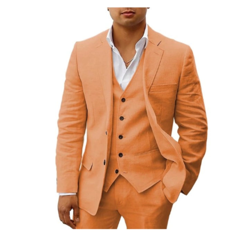Costume Homme Classique Noir Trois Pièces