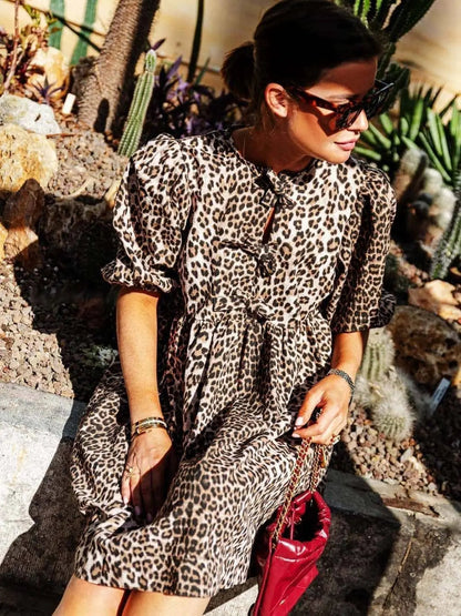 Chiara | Leoparden Kleid Zendoo.de