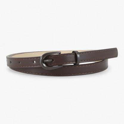 Ceinture Cuir Classique avec Boucle Simple et Taille Ajustable