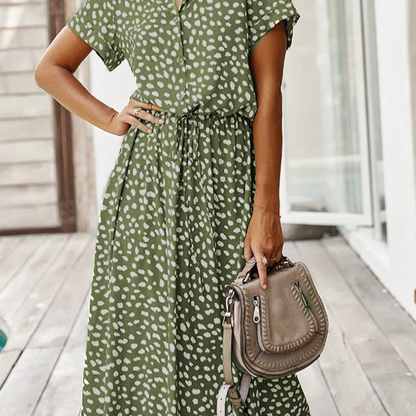Robe Soirée Élégante à Manches Courtes