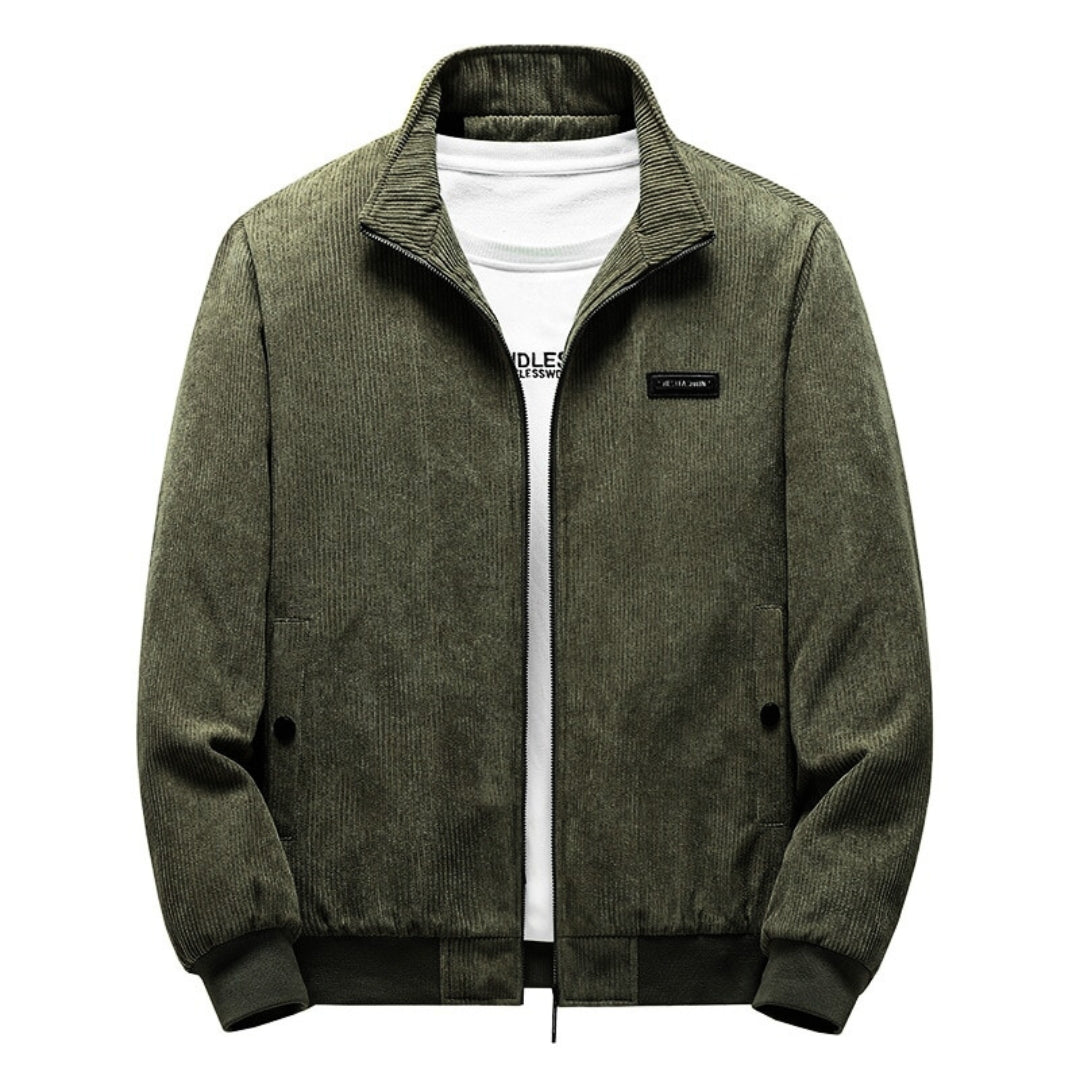 Veste Homme Velours Vert Foncé Chic et Élégant - PanierRoyale