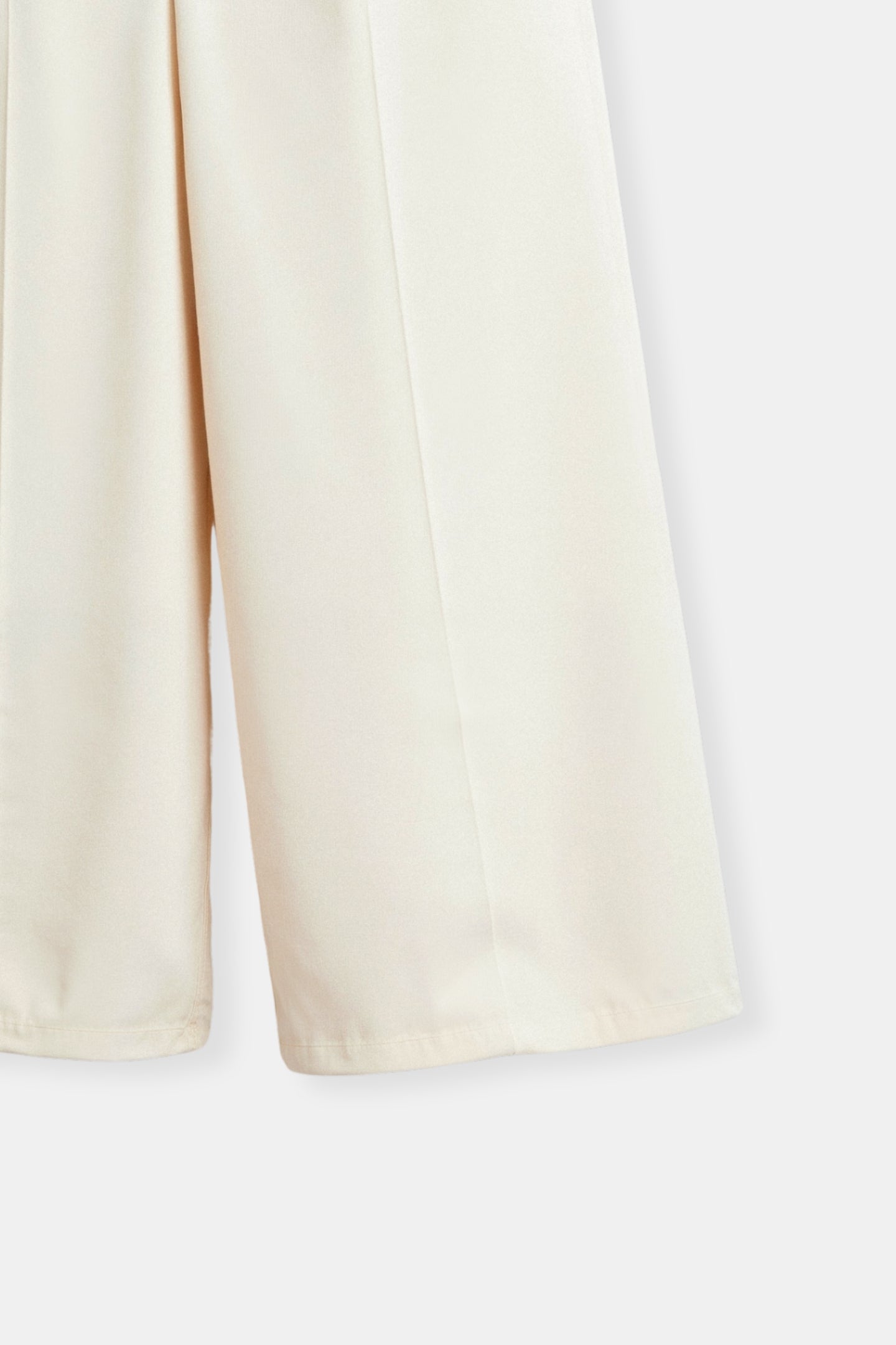 Pantalon Femme Élégant Taille Évasée avec Plis