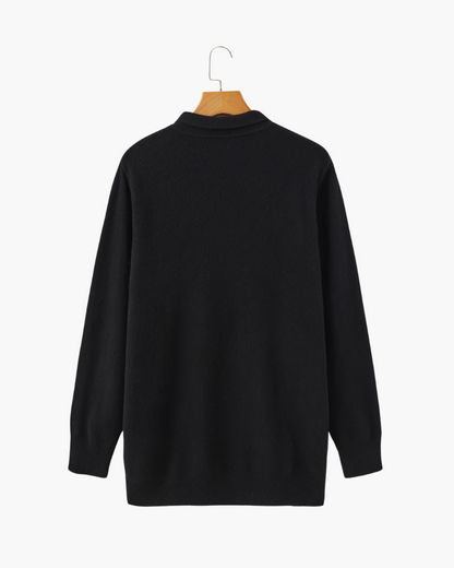 Pull Cashmere Homme Col Polo Élégant