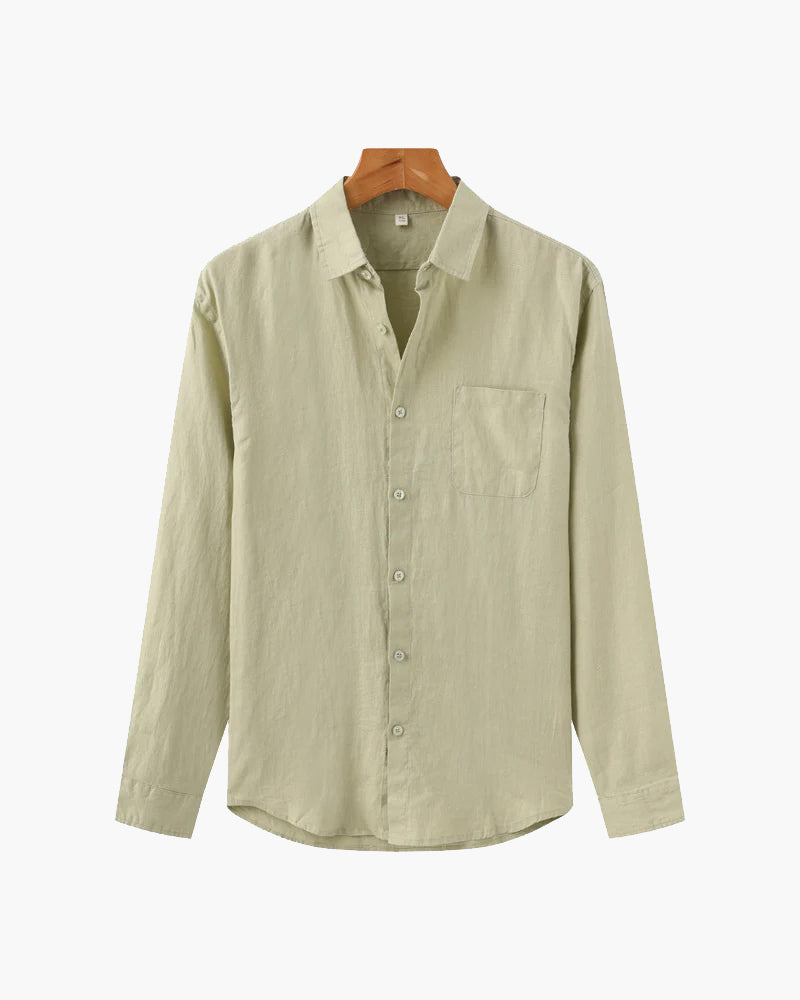 Chemise Homme Léger Lin Coton Été