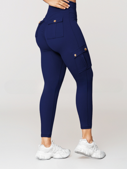 Pantalon Féminin Élégant avec Poches et Taille Relâchée