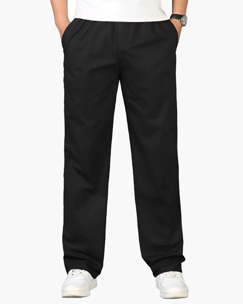 Pantalon de loisir en coton élastiqué confortable