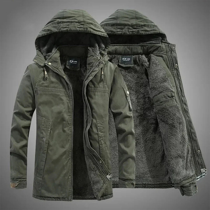 Veste Duvet Homme Vert Kaki Étanche - PanierRoyale