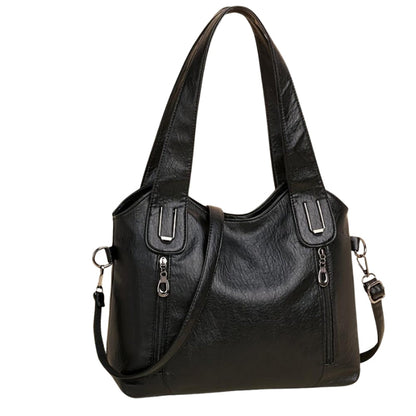 Sac à épaule femme avec poches fermées zippées
