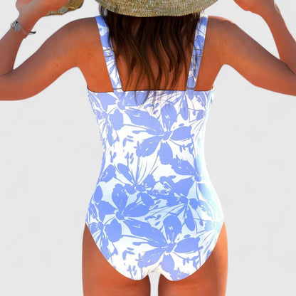 Maillot de bain une pièce Femme Col V Croisé Lien Latéral