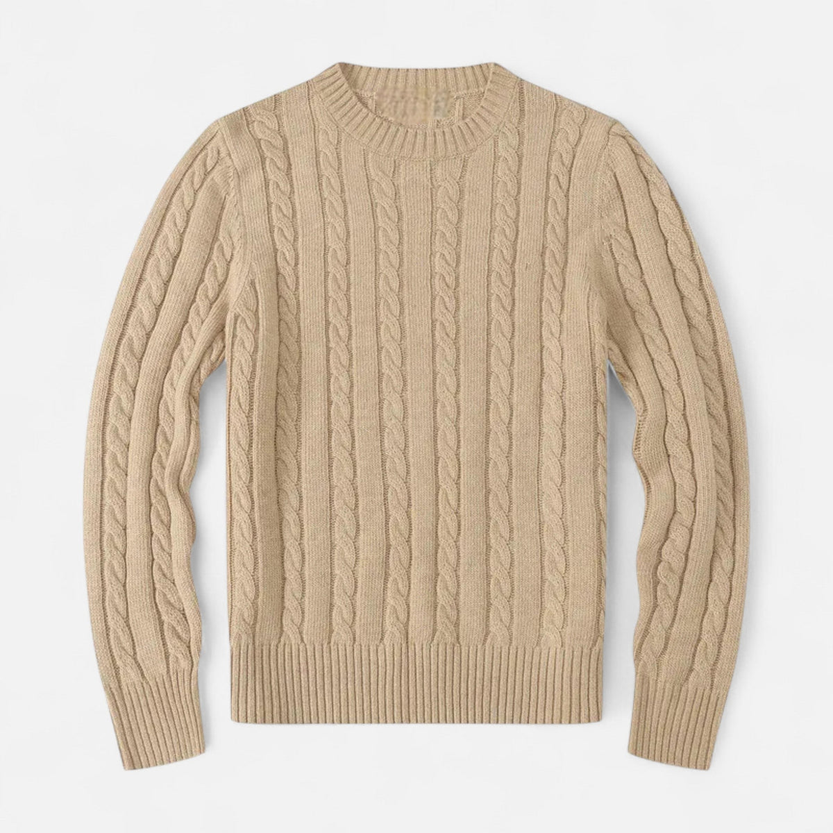 Pull Laine Mélange Brun Chaud