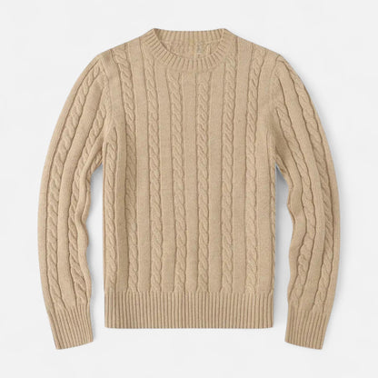 Pull Laine Mélange Brun Chaud