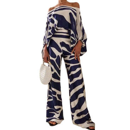Robe Deux Pièces Élégante Manches Bouffantes