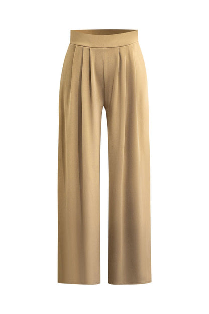Robe de Soirée Élégante Two-Piece avec Top Court et Pantalon Large
