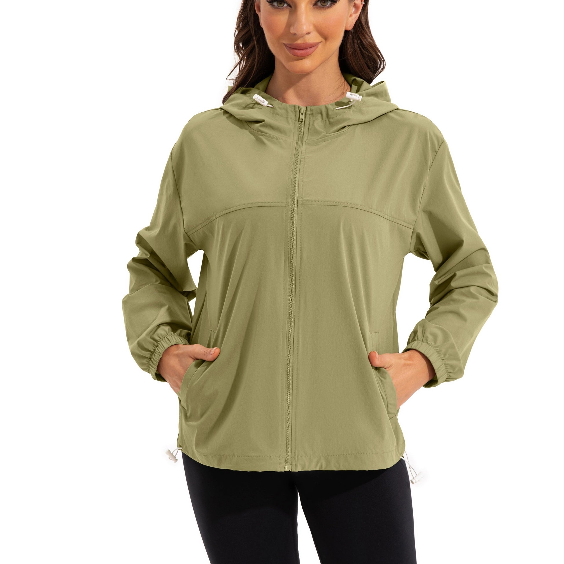 Veste Coupe-Vent Femme Légère Confort Quotidien Coupe Ajustée - PanierRoyale