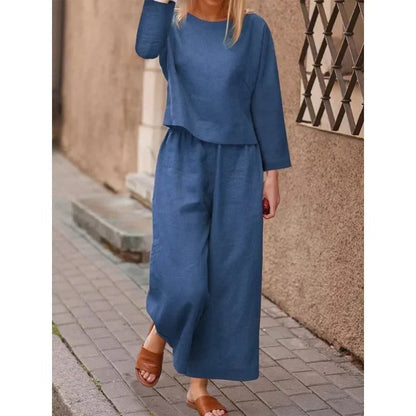 Costume 2 Pièces Classique Chemise Longue et Pantalon Élégant