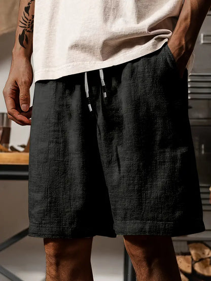 Shorts Homme Décontractés Été avec Cordelière et Tissu Doux