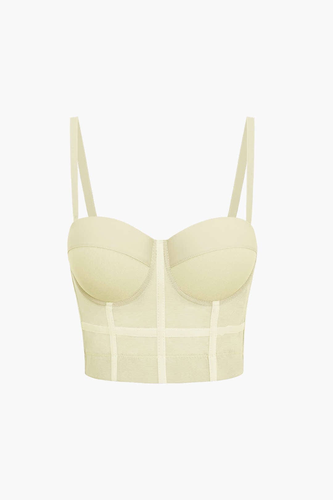Bustier Top Push-Up avec Coupes Balconnets et Dentelle