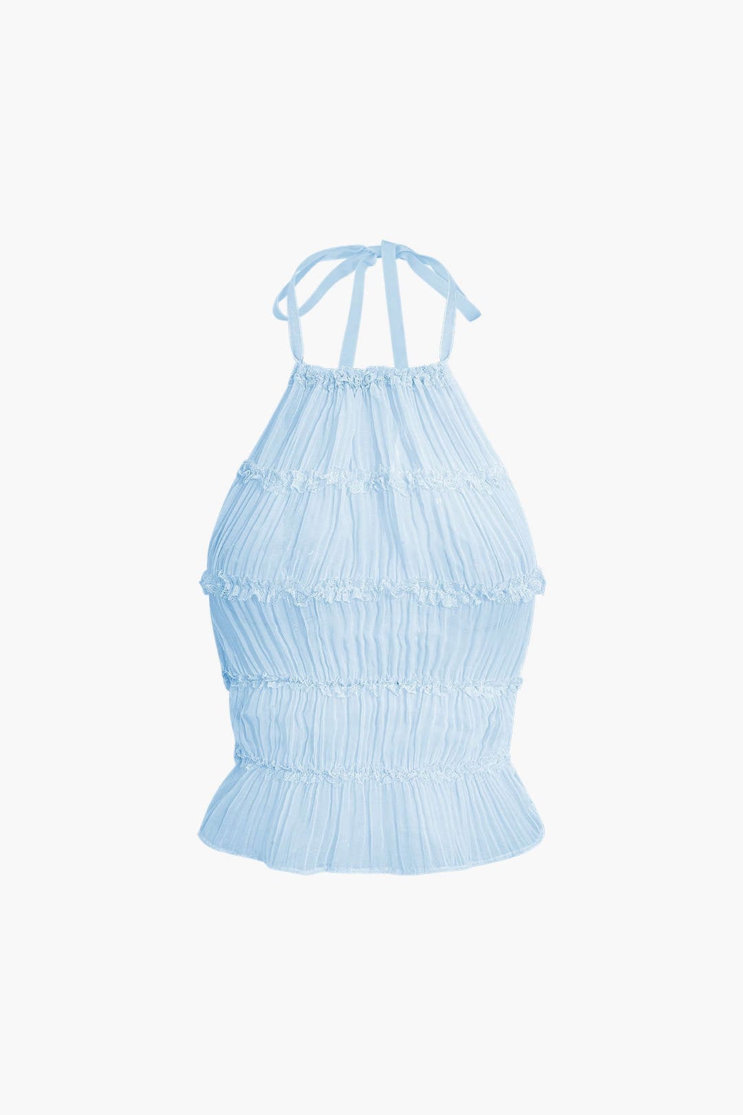 Robe de soirée deux pièces plissée élégante