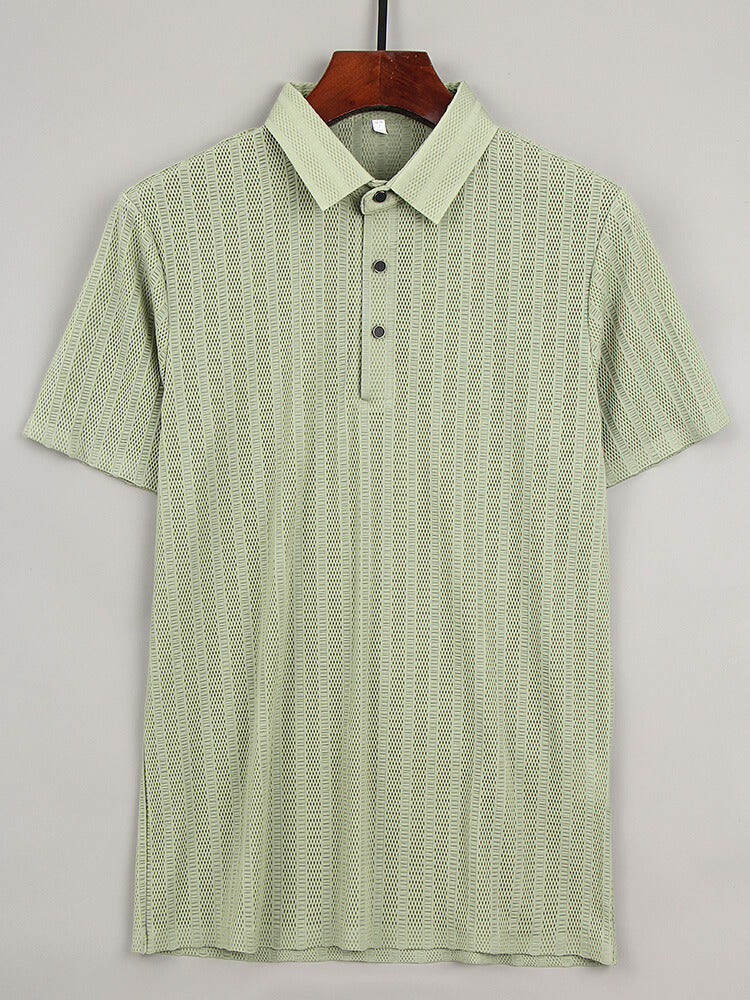 Chemise Polo en Soie pour Homme de Luxe
