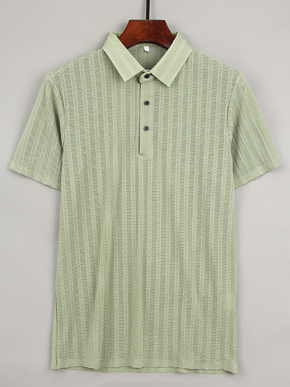 Chemise Polo en Soie pour Homme de Luxe