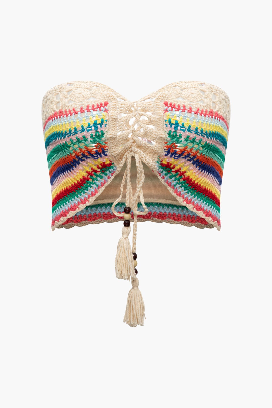 Ensemble Boho Bustier et Shorts de Plage