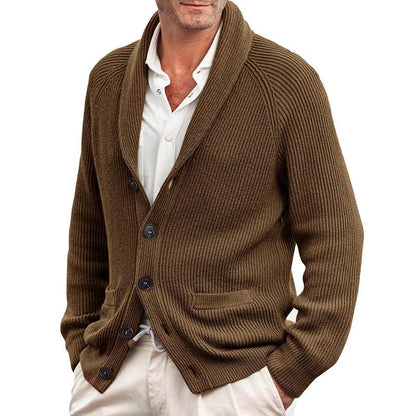 Cardigan Homme Hiver Douillet avec Poche
