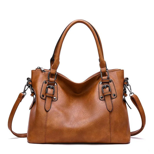 Sac à Dos en Cuir Brun Foncé avec Bretelles Réglables - PanierRoyale