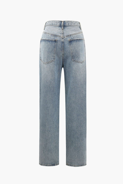 Jean Femme Asymétrique Mode Tendance
