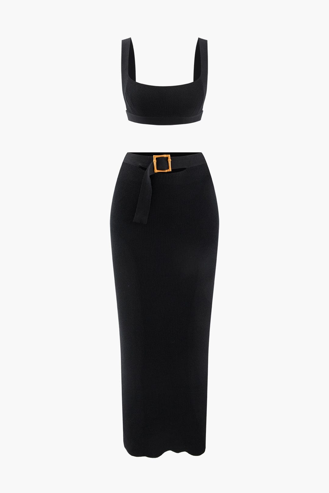 Ensemble de Deux-Pièces Chic avec Ceinture - BerlinGlamour