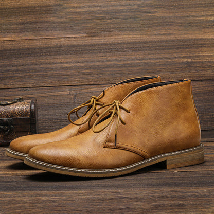 Bottes de randonnée homme style rétro en cuir - BerlinGlamour