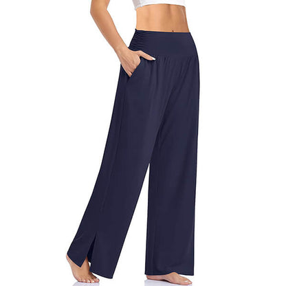 Pantalon Yoga Femme Fluide Large Confortable Coupe Ample