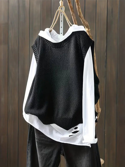 Pull Femme Court Manches Courtes Décontracté
