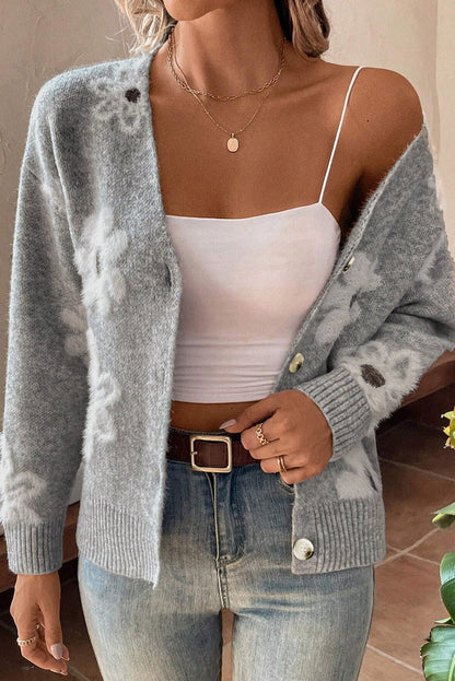 Cardigan Col V Femme | Manches Longues