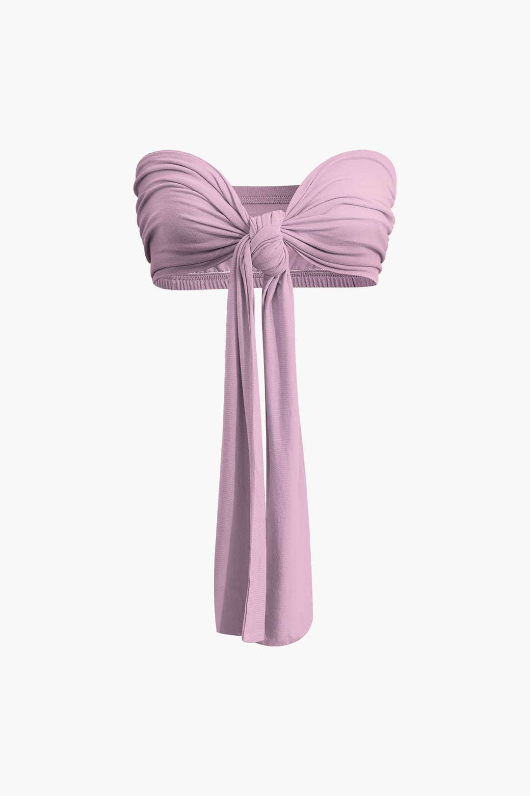 Ensemble Deux Pièces Élégant avec Bandeau et Pantalon Large