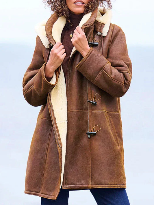 Manteau Femme Hiver Élégant et Doux avec Capuche - PanierRoyale