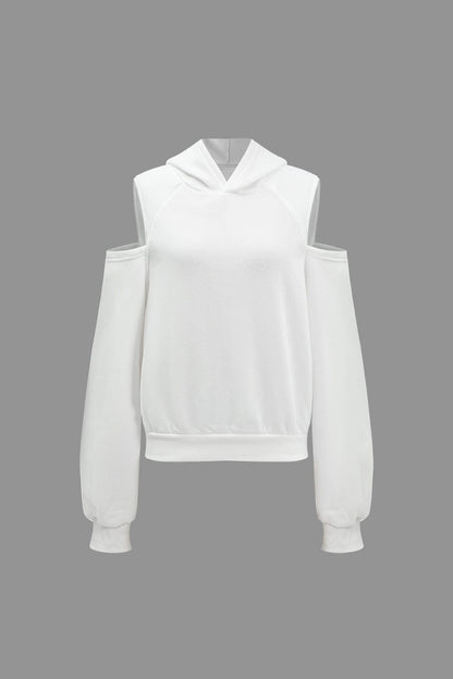 Sweat à Capuche Femme Décolleté Fashion