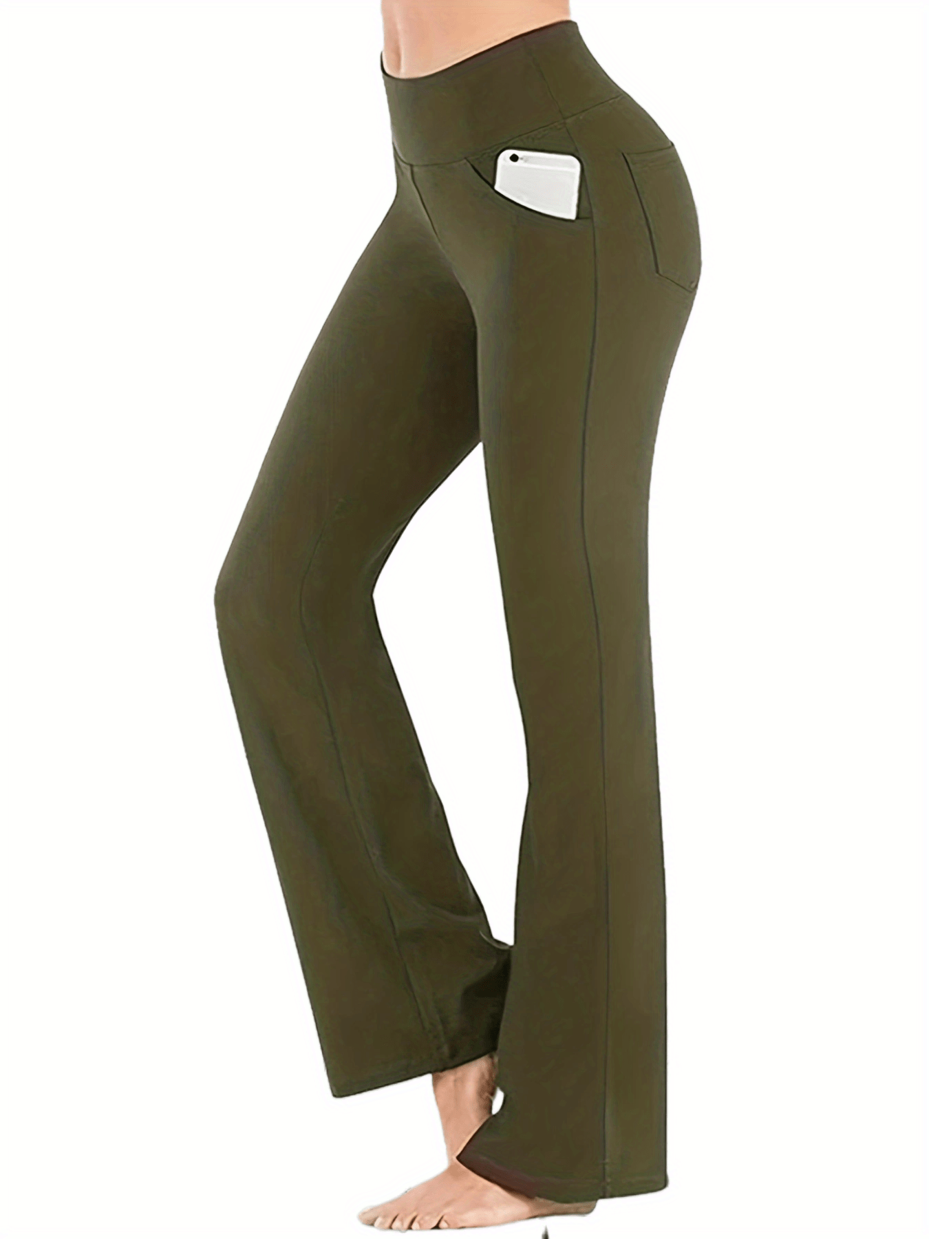 Pantalon Yoga Élargi Taille Haute Confortable