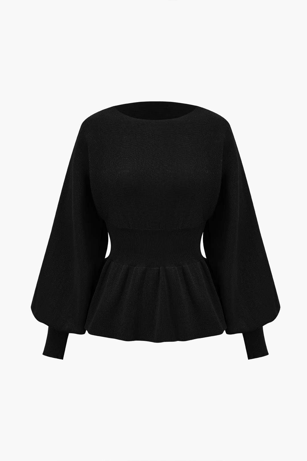 Robe Ensemble Élégant Peplum et Jupe Pencil