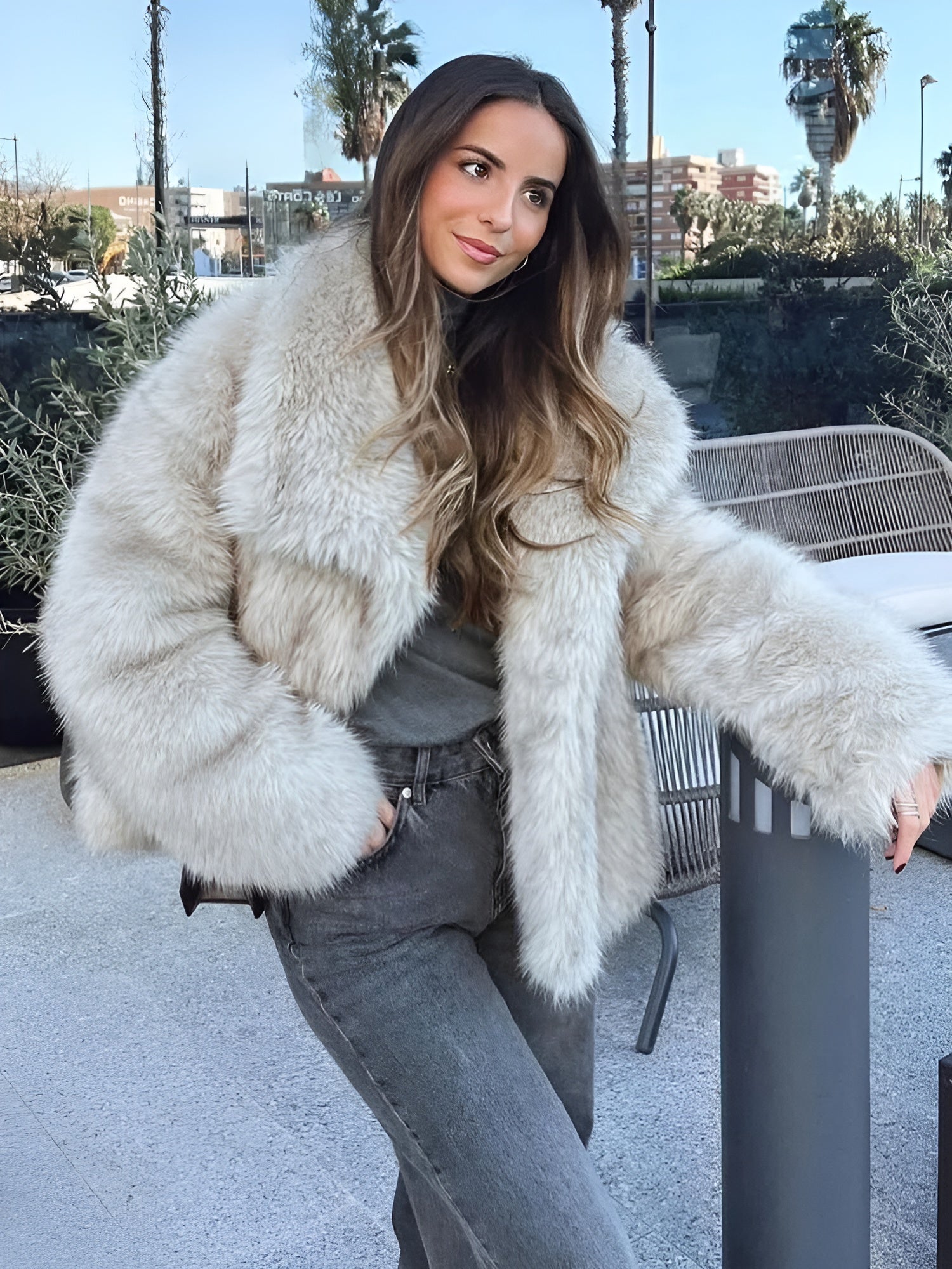 Veste en fausse fourrure douce et élégante - PanierRoyale